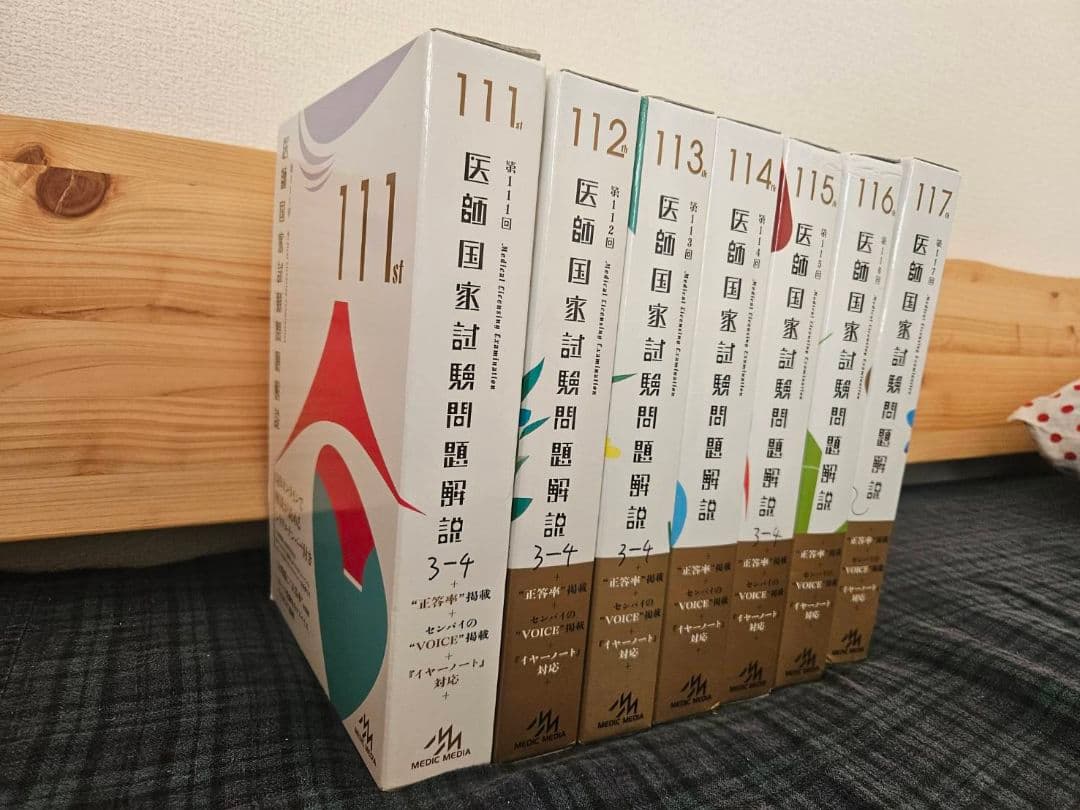 医師国家試験問題解説 第111回～第117回 紙ベース 入手困難　回数別　過去問