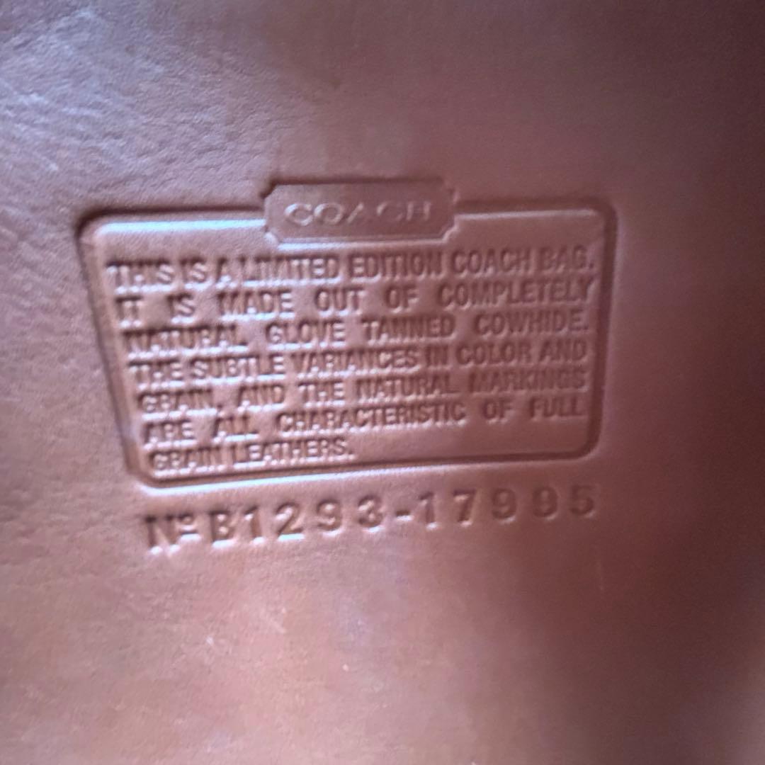 オールドコーチ Vintage COACH 17995 ミニボストン　レザー　茶