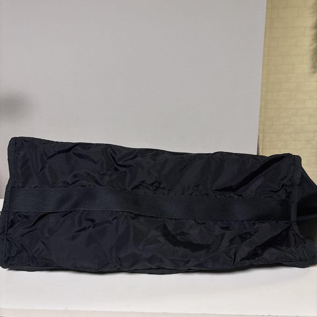 【美品】レスポートサック ボストンバッグ 大容量 2way ロゴタイプ ブラック