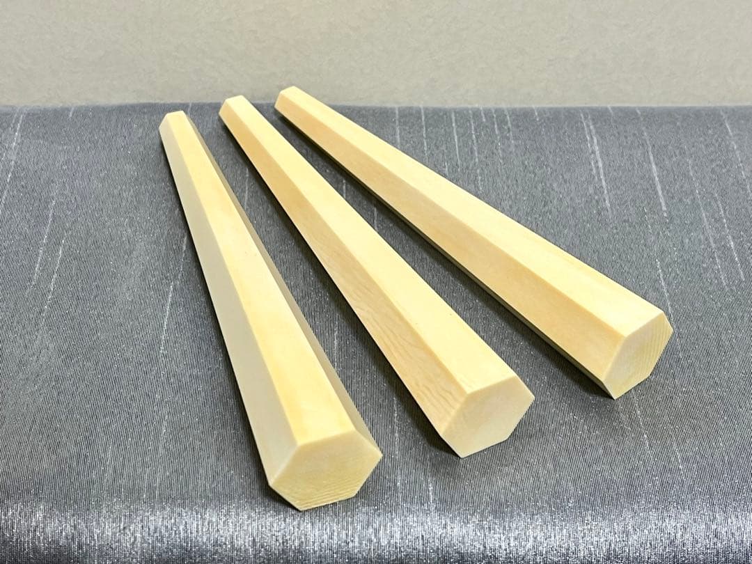 [未使用品]三味線 糸巻き 天然素材 7分