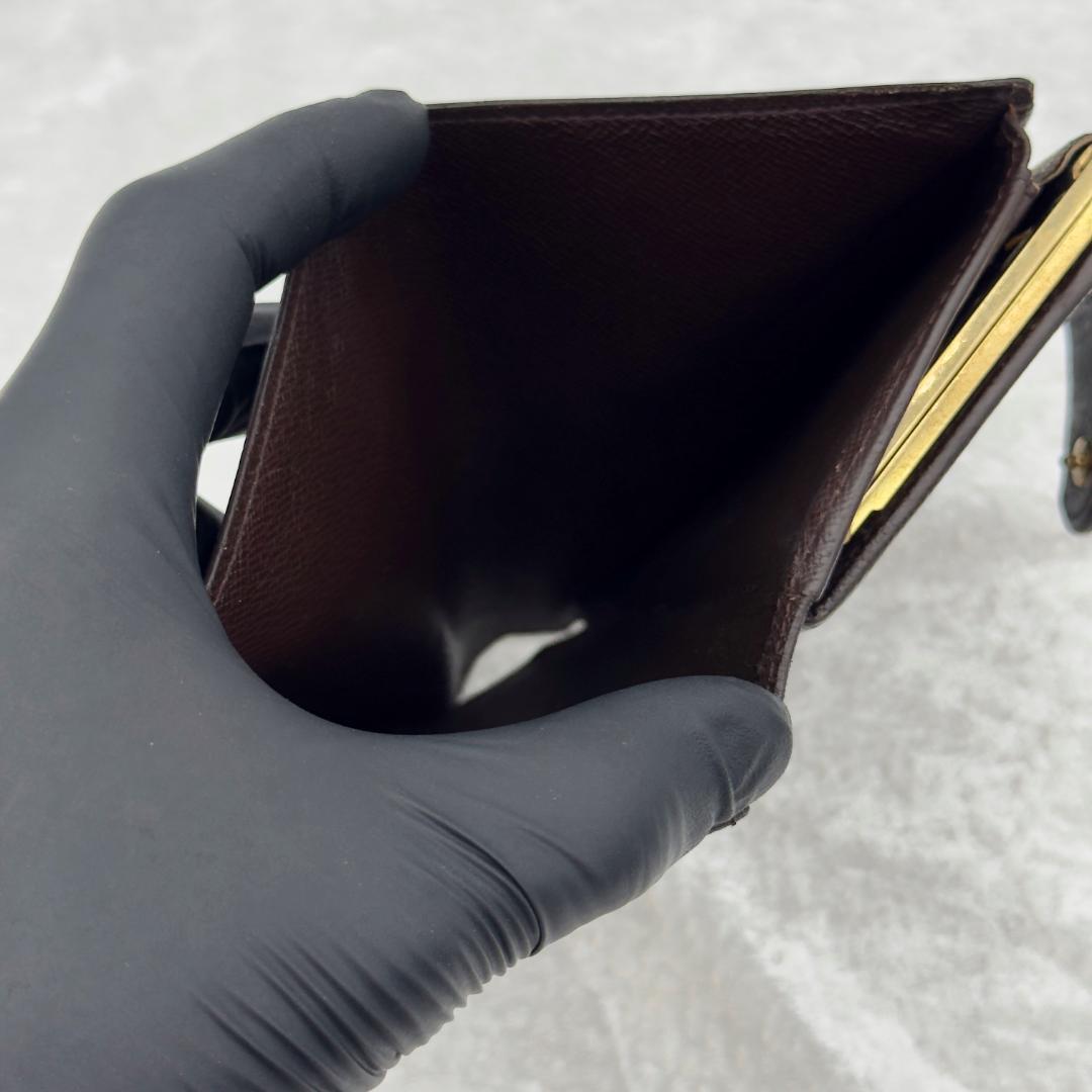 ルイヴィトン ダミエ ヴィエノワ 二つ折り がま口 財布