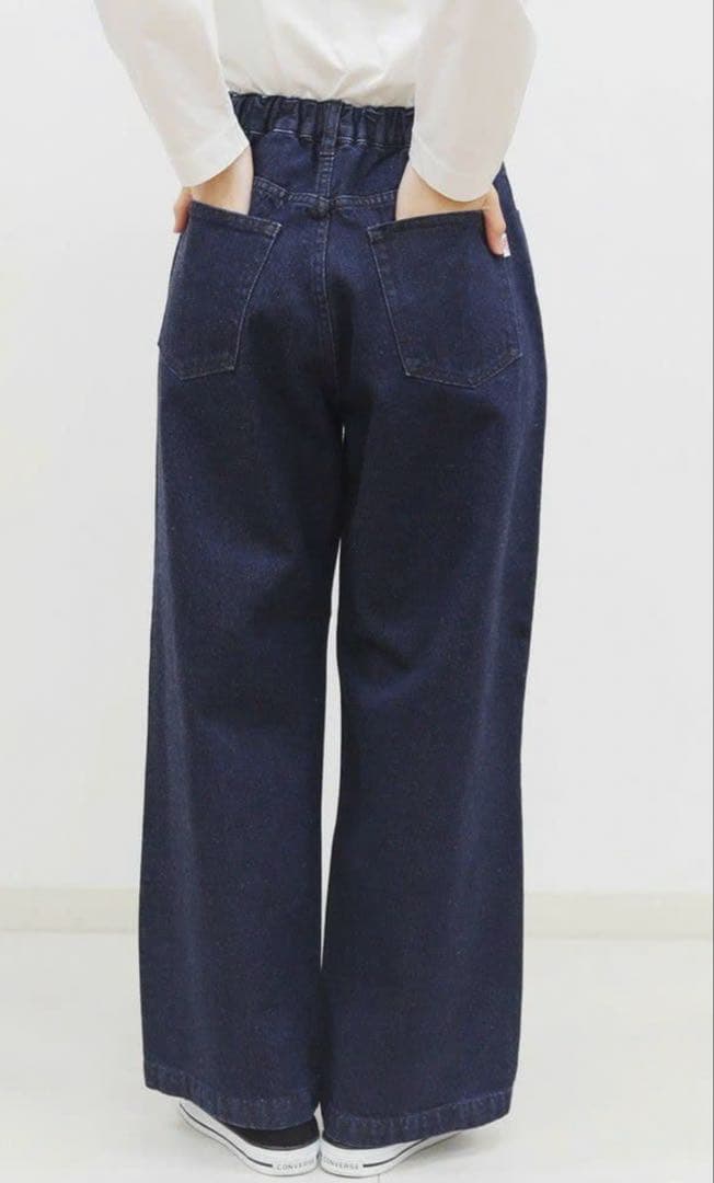 DANTON ダントン　タックデニムパンツ　36