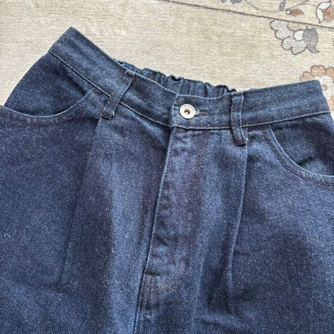 DANTON ダントン　タックデニムパンツ　36