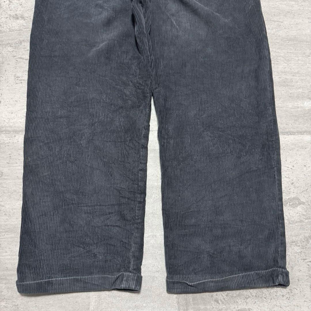 90s L.L.Bean コーデュロイパンツ ブラック フェード 2タック 太畝