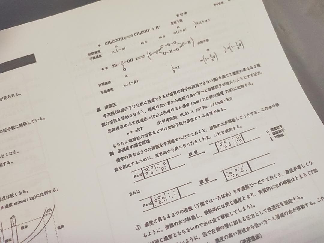 駿台　高3化学S通期　化学予習プリント　伊達正人先生　鉄緑会　河合塾　東進SEG