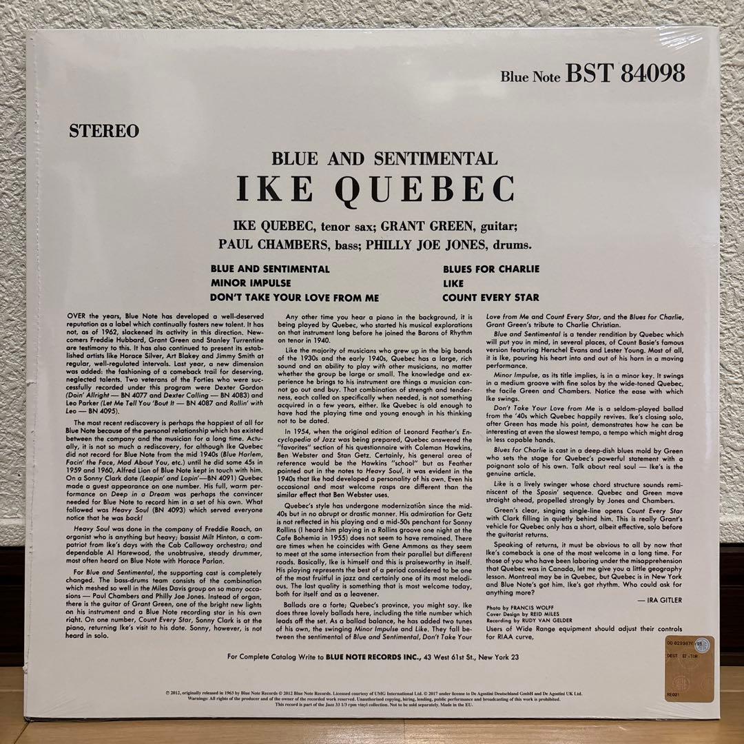 新品未開封 Ike Quebec Blue & Sentimental レコード