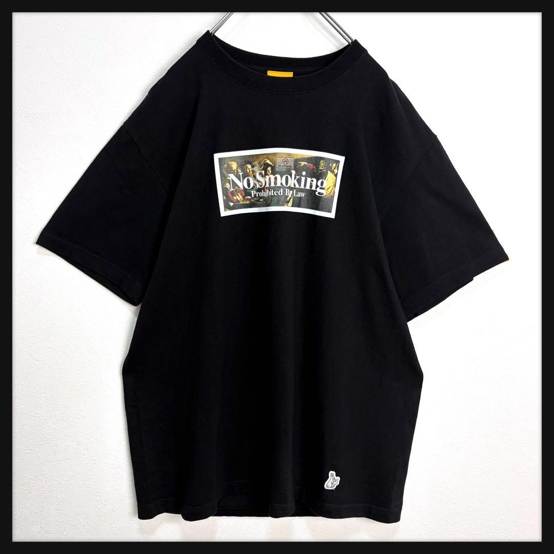 【美品】FR2 ノースモーキング Tシャツ 絵画 バックプリント 人気デザイン