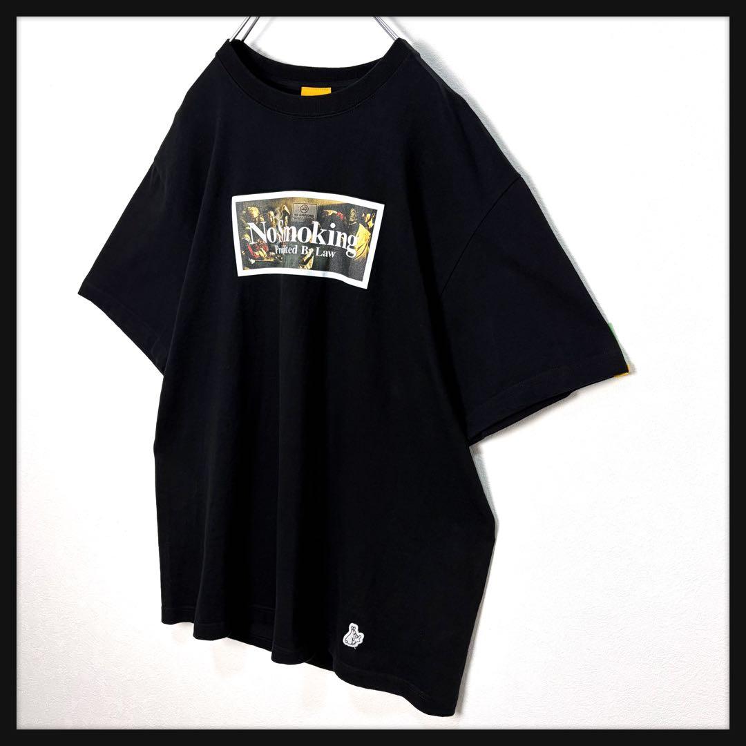 【美品】FR2 ノースモーキング Tシャツ 絵画 バックプリント 人気デザイン
