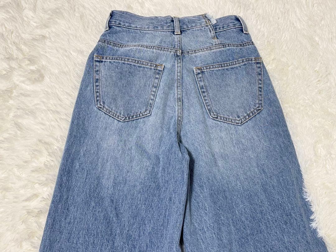 MOUSSY CROSS WAIST WIDE STRAIGHT 1 マウジー