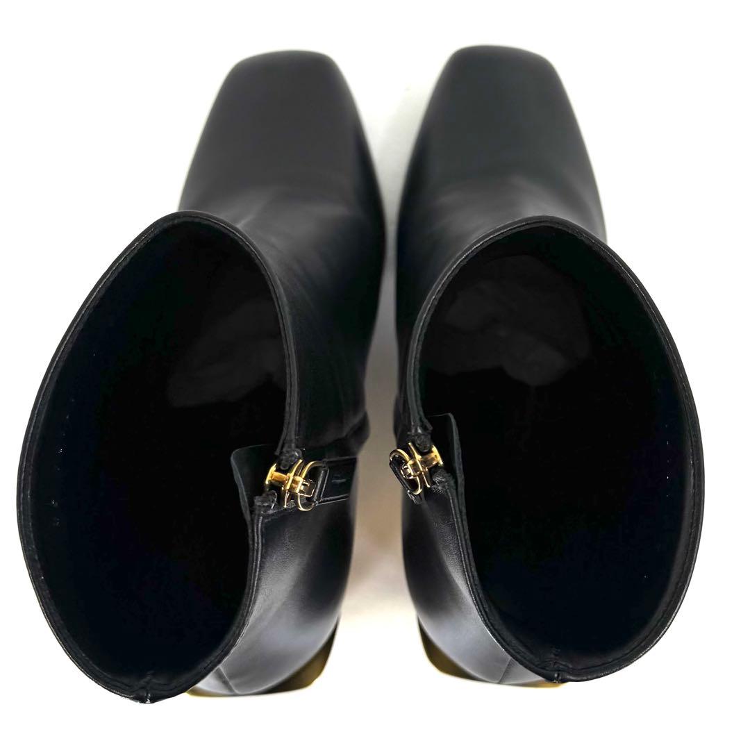 【Ferragamo】 フェラガモ （24cm） ショートブーツ ゴールド