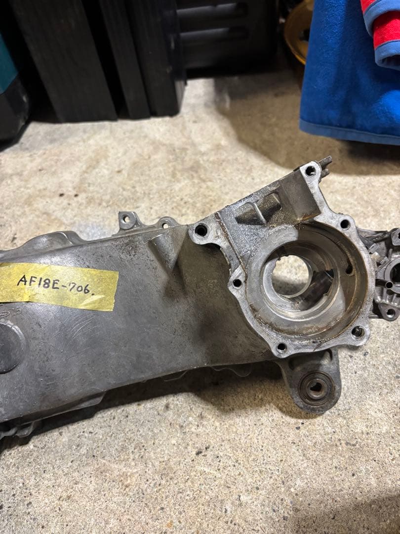 スーパーディオAF27・AF28 クランクベアリング交換済み太軸エンジン。