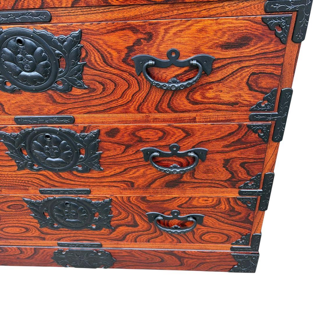 レモンミント 岩谷堂箪笥■伝統工芸品■拭漆■欅■整理箪笥■時代箪笥■5段