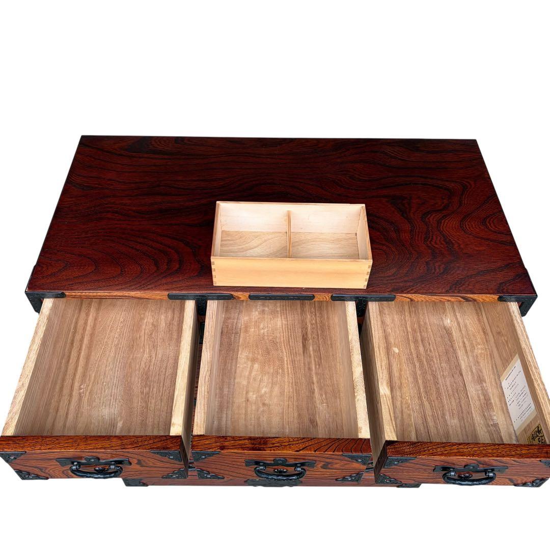レモンミント 岩谷堂箪笥■伝統工芸品■拭漆■欅■整理箪笥■時代箪笥■5段