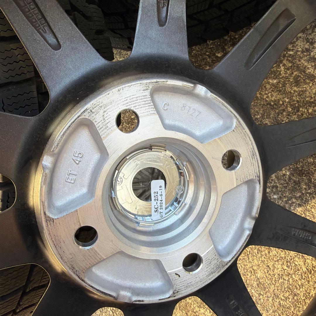 155/80R14 スタッドレスタイヤ 5スポークホイール　グッドイヤー