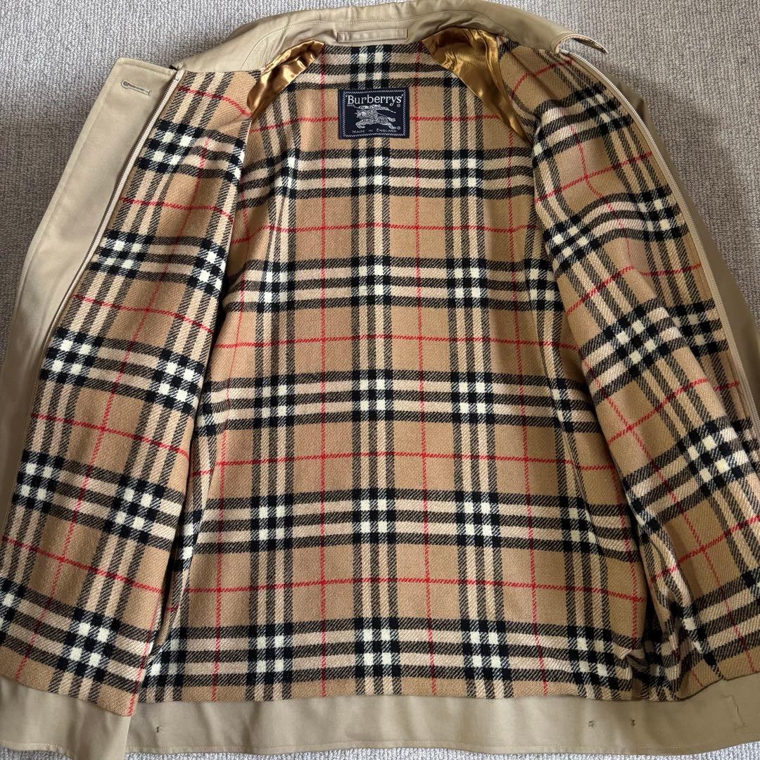 【極美品】英国製 バーバリー ハリントンジャケット