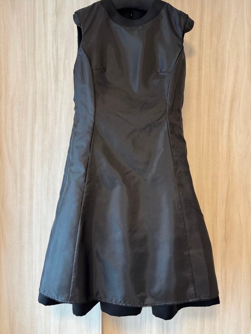 極美品 CELFORD フォーマルワンピース ノースリーブ 膝丈 ドレス 38