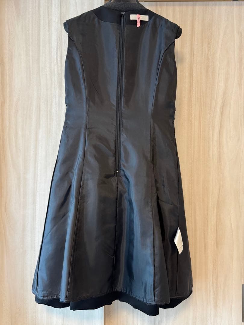 極美品 CELFORD フォーマルワンピース ノースリーブ 膝丈 ドレス 38