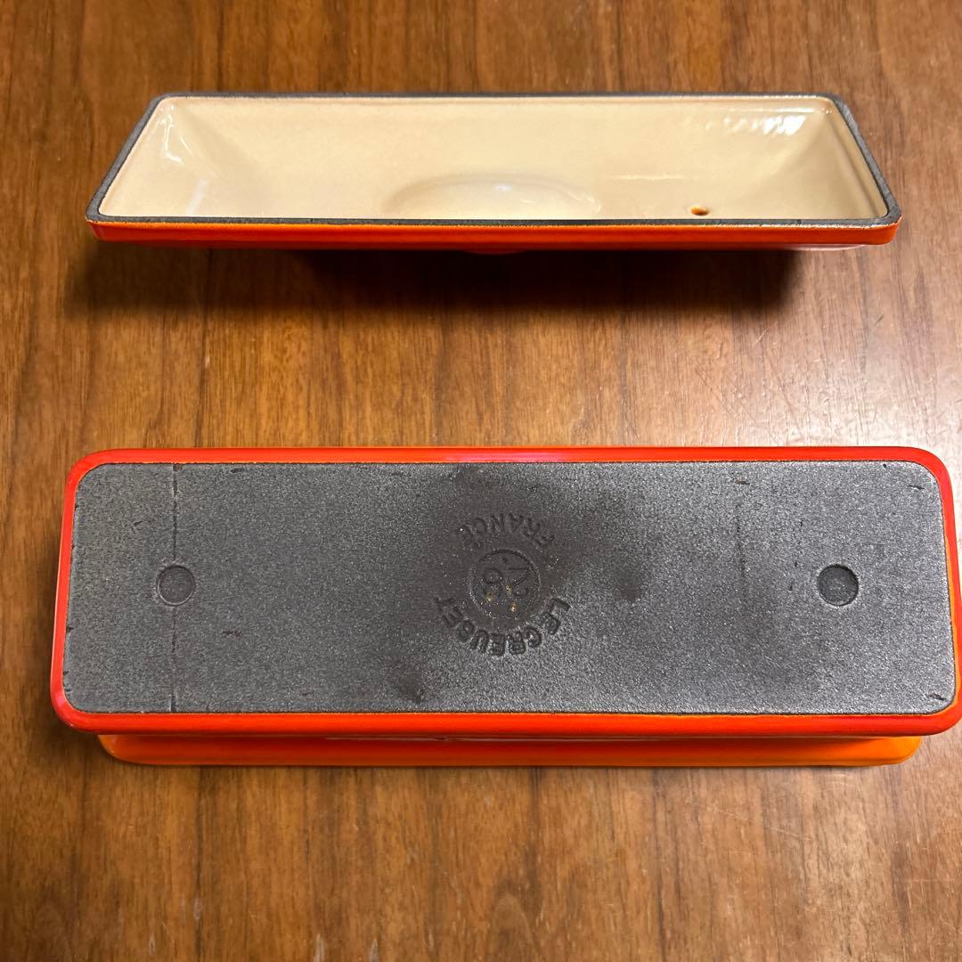 LE CREUSET テリーヌ型　オレンジ 約28cm 美品