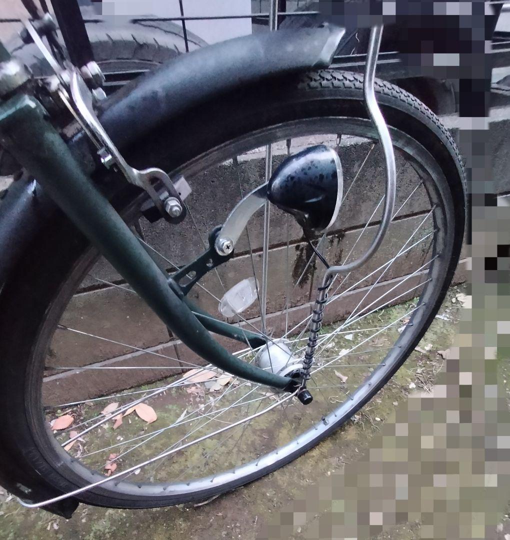 マクロコスモス♥27インチオートライト自転車 ダークグリーン
