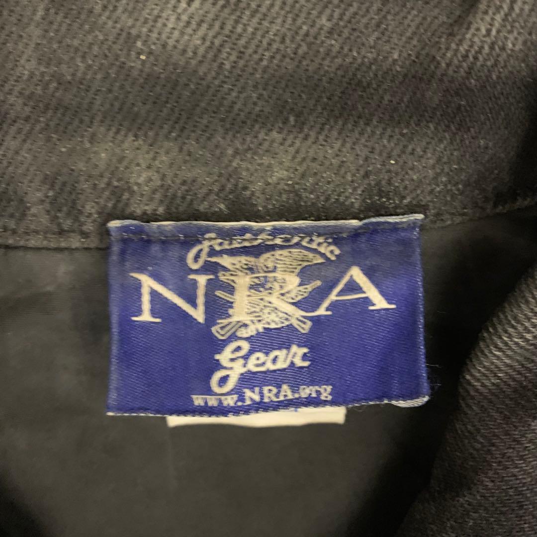 8WE439 90's NRA ブラックデニムベスト