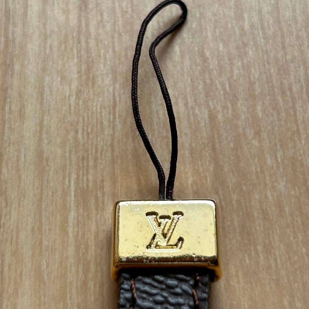 LOUIS VUITTON レザー ストラップ ダークブラウン