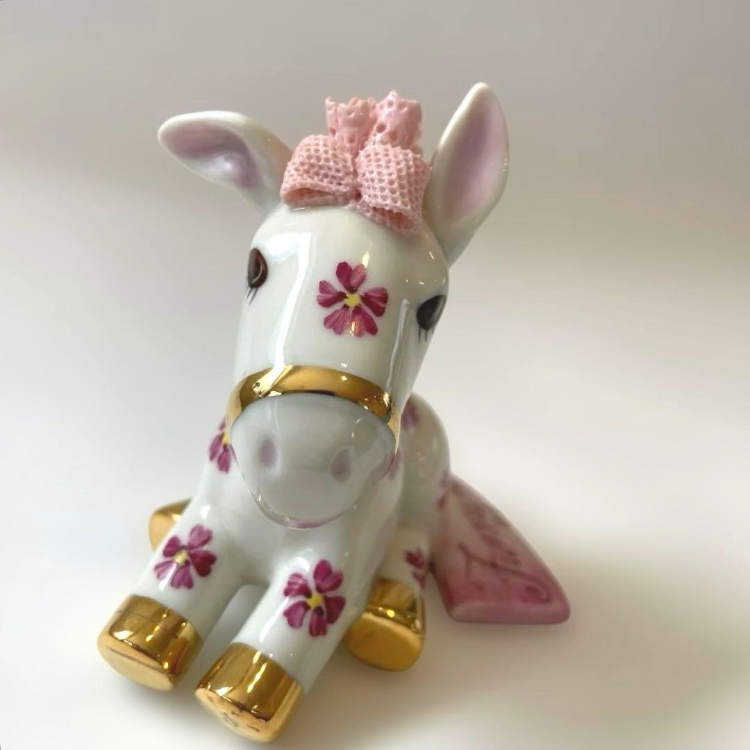 アイリッシュドレスデンIRISH DRESDEN ファニーホース　陶磁器　馬