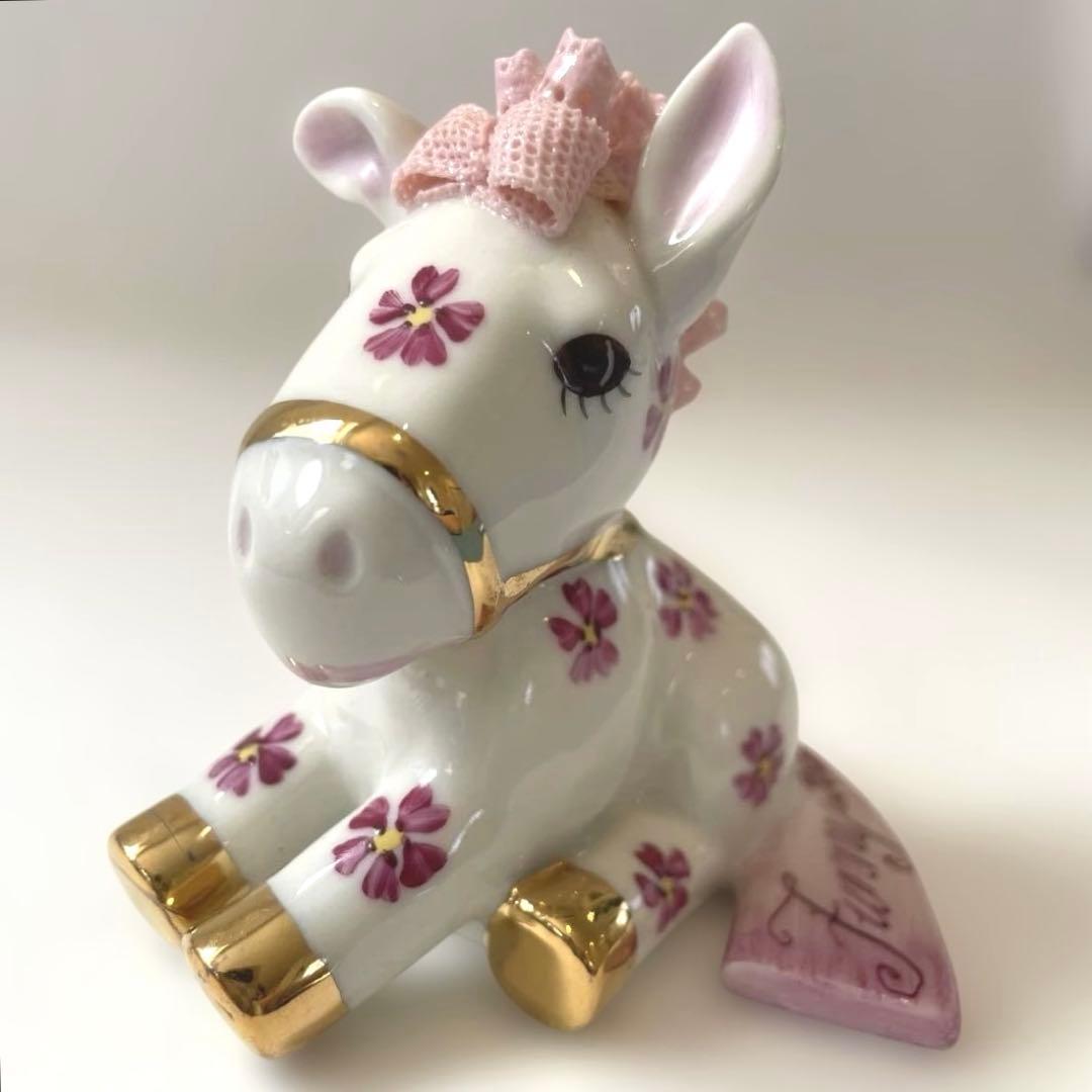 アイリッシュドレスデンIRISH DRESDEN ファニーホース　陶磁器　馬