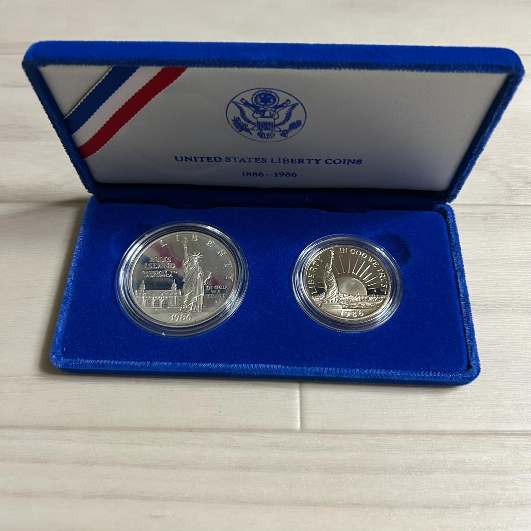 アメリカ 1986年 自由の女神 記念銀貨 1ドル リバティセット レトロ