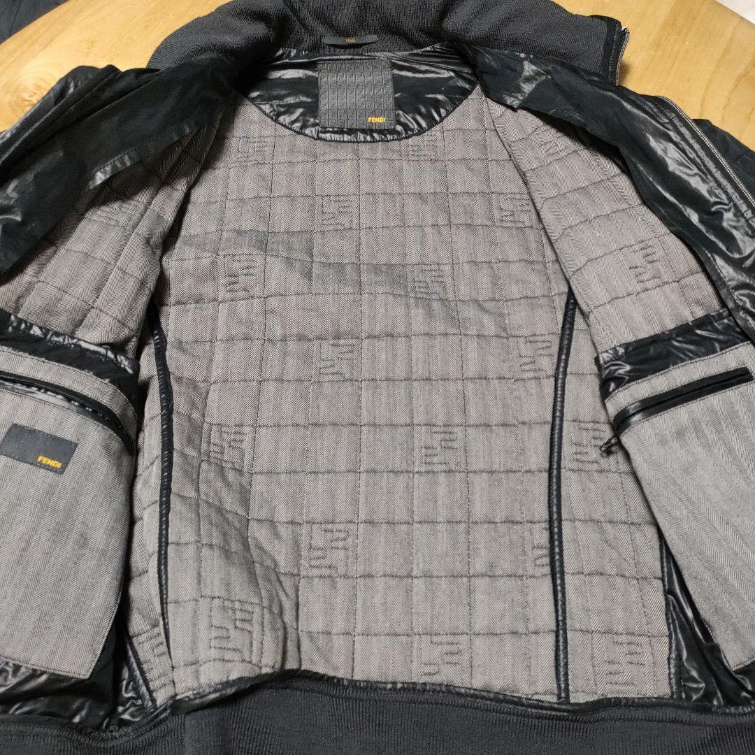 美品✨FENDI ズッカ柄中綿ジャケット　ブルゾン