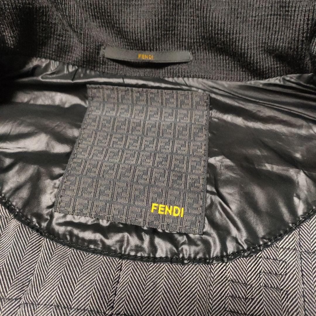 美品✨FENDI ズッカ柄中綿ジャケット　ブルゾン