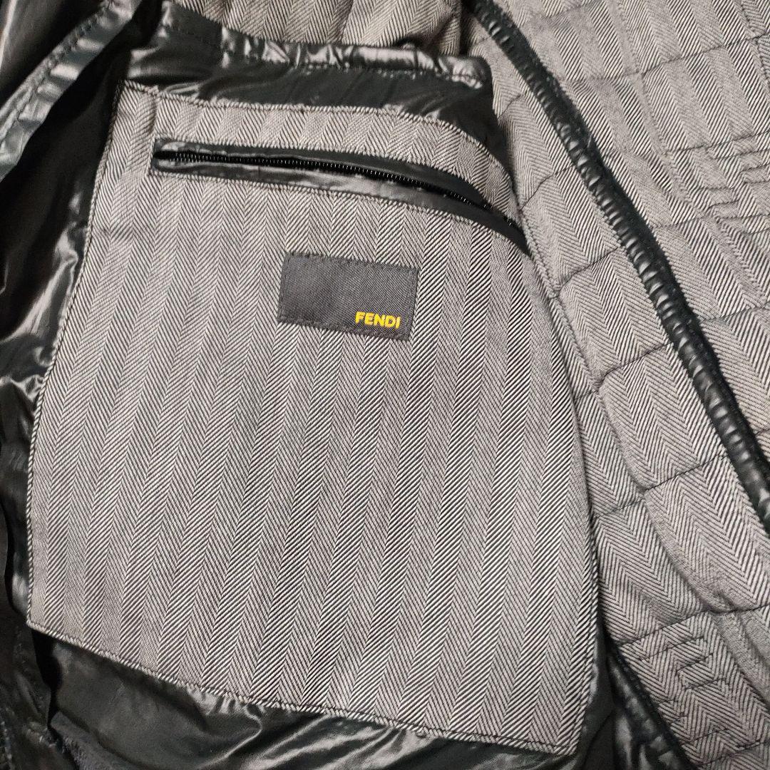 美品✨FENDI ズッカ柄中綿ジャケット　ブルゾン