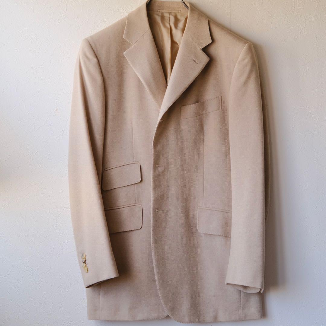 美品Sartorioサルトリオベージュホップサックジャケット50