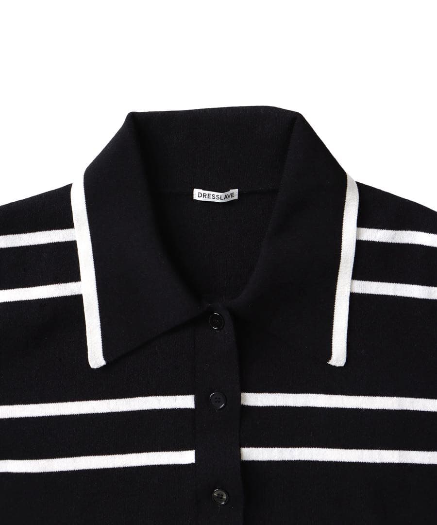 DRESSLAVE ドレスレイブ 2pitch border POLO