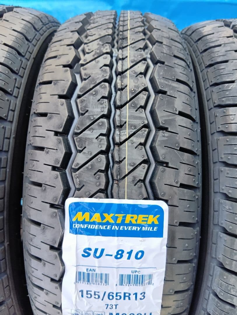 155/65R13、MAXTREK・SU810、新品ノーマルタイヤ4本、送料込み