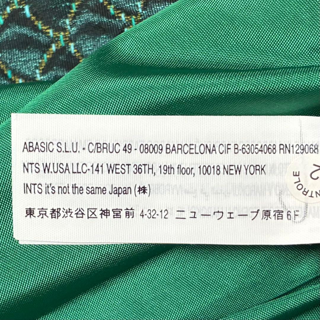 【美品】デシグアル/総柄刺繍スタンドカラーコート/異素材切り替え/ダブルジップ