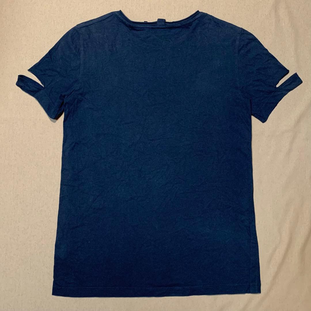 トップス HELMUT LANG cut sleeve design tee