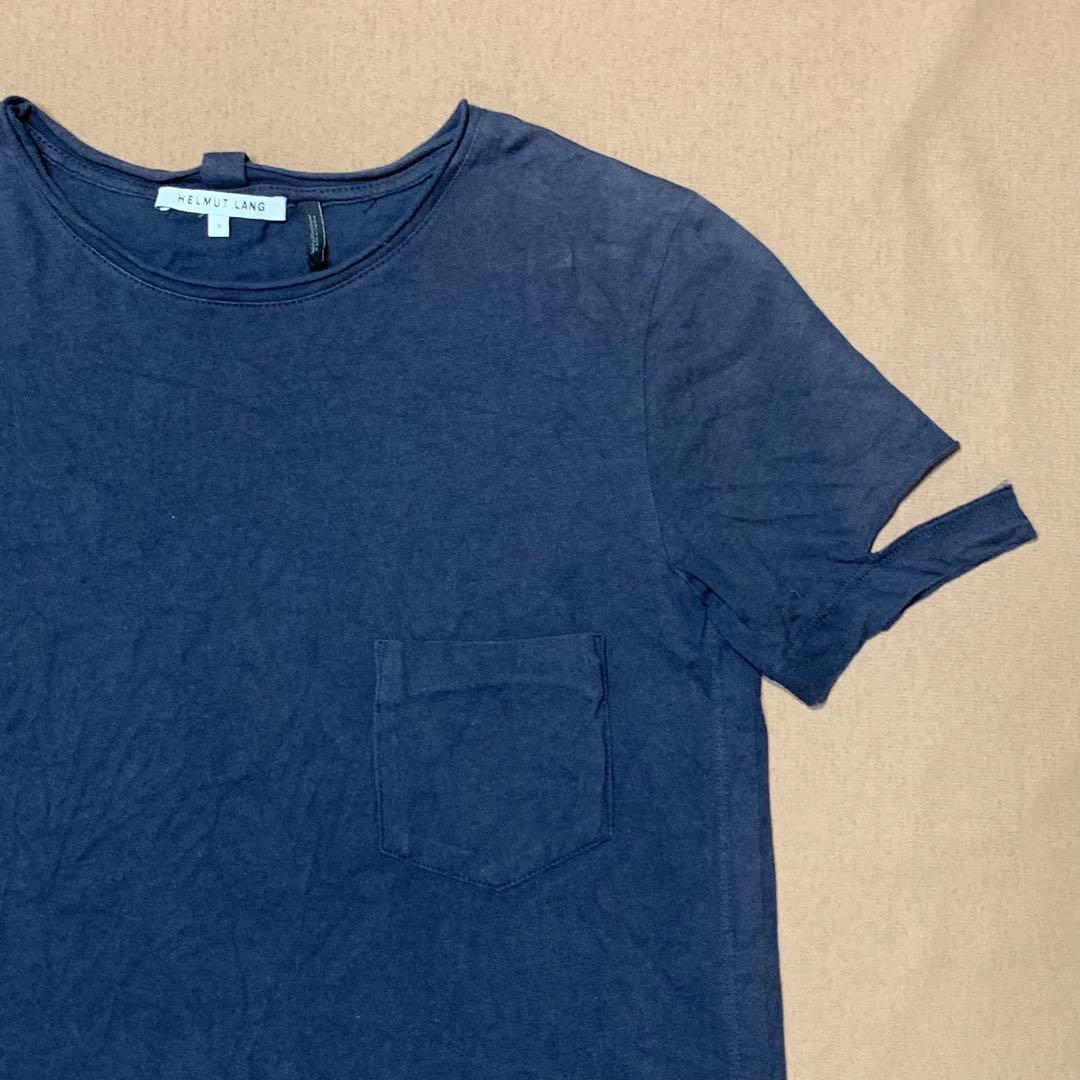 トップス HELMUT LANG cut sleeve design tee