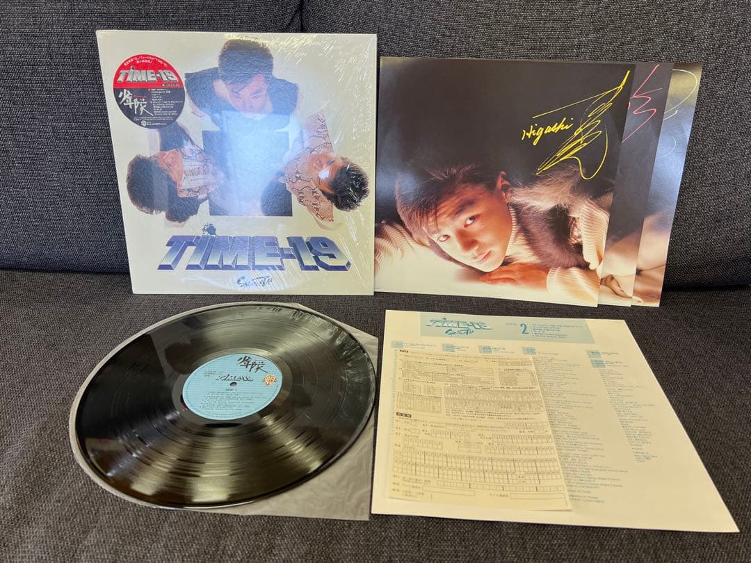 少年隊 TIME-19 レコード LP L-12618完品ステッカー付1987年