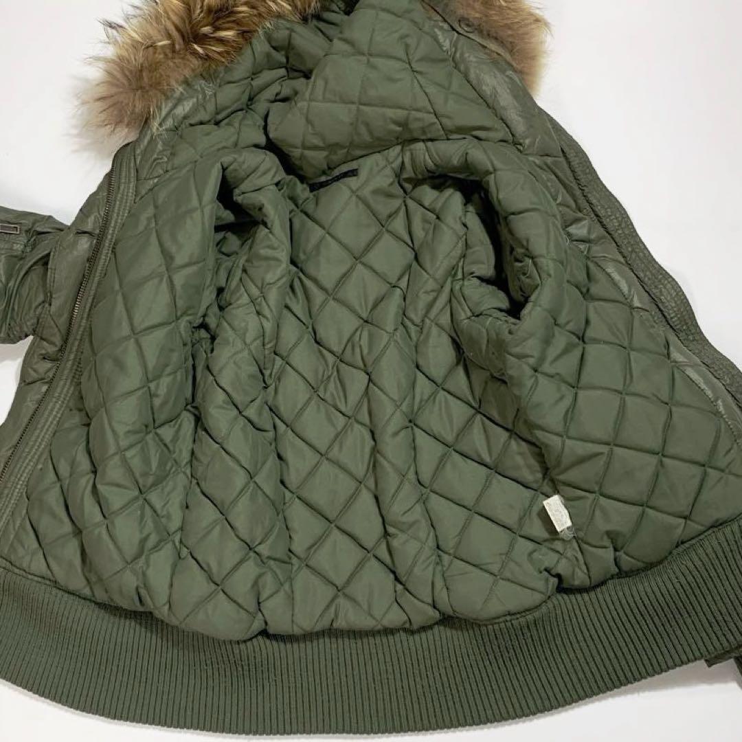 【レア】MOUSSY N-2B フライトジャケット メタルボタン カーキ 短丈