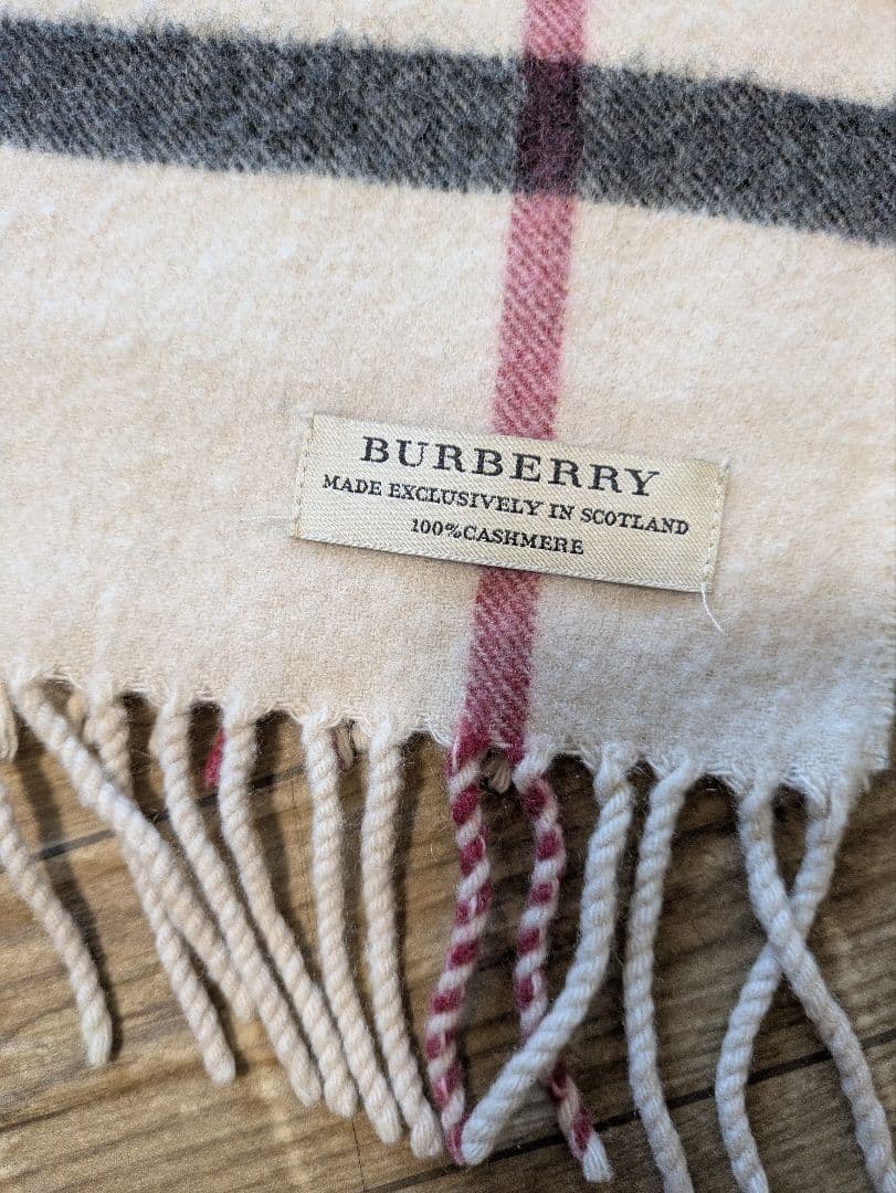 BURBERRY 100%カシミヤ マフラー