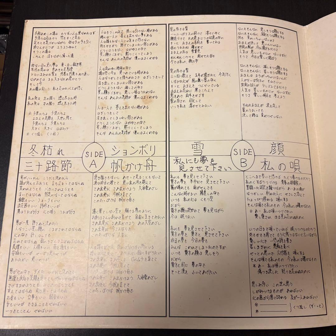 レア　自主盤フォーク　川村栄司 - 枯　レコード