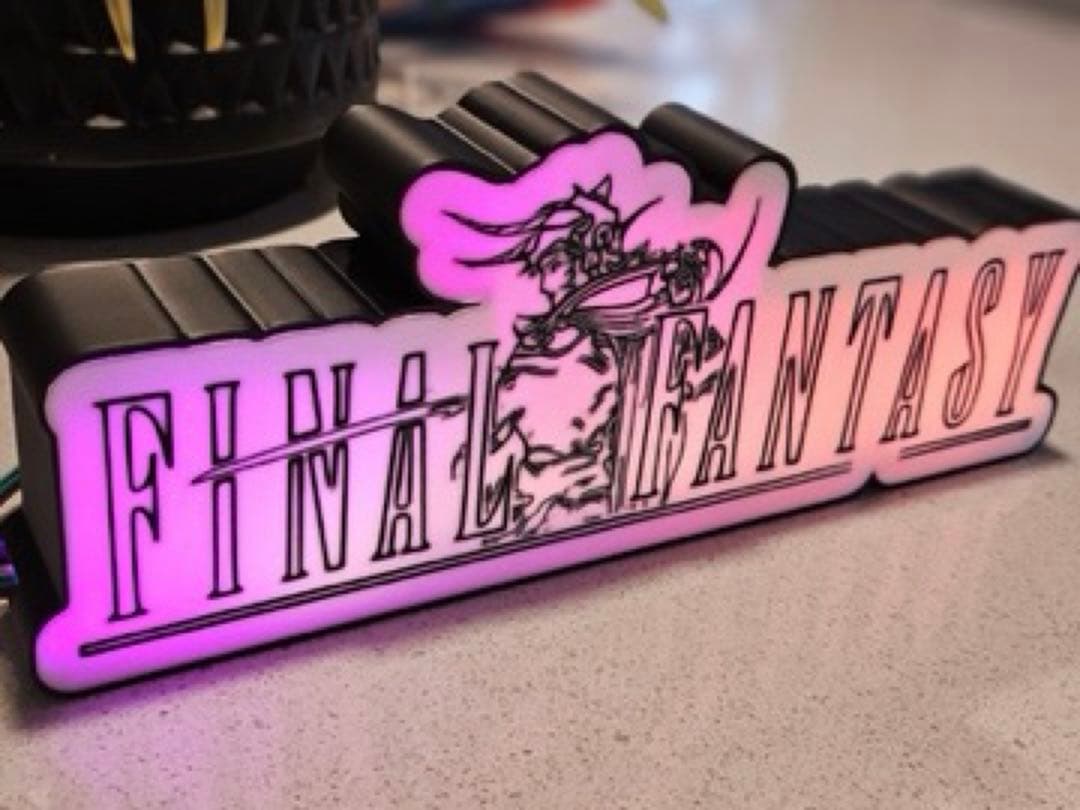ファイナルファンタジー LED ライト スタンド リモコン付き