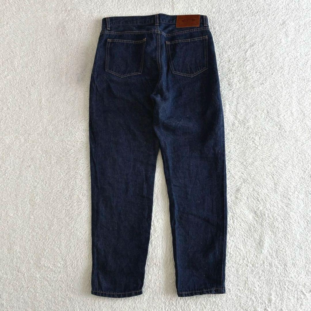 美品 中川政七商店 リネンデニムのパンツ 麻のデニムパンツ インディゴ