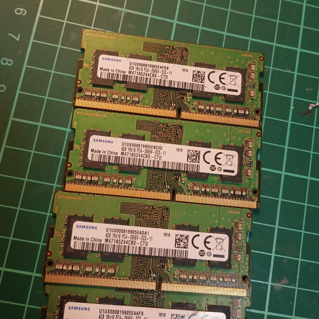DDR4 4GBメモリ 6枚セット