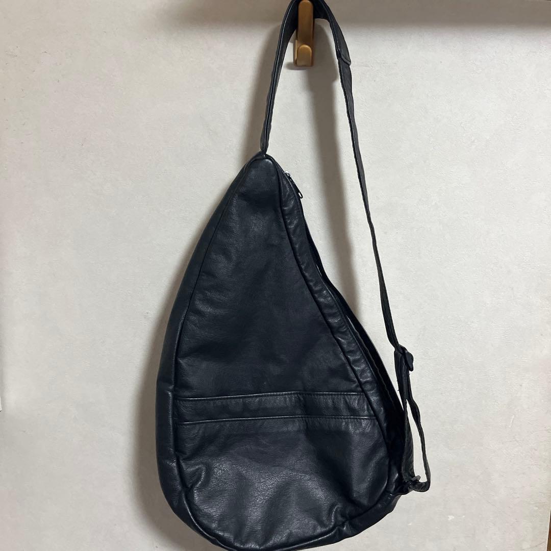 【ビンテージ】【Healthy Back Bag】アメリバッグ黒【オールレザー】