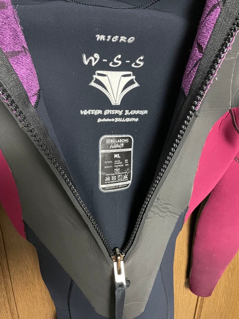 BILLABONG MLサイズ ビラボンウェットスーツ セミドライ