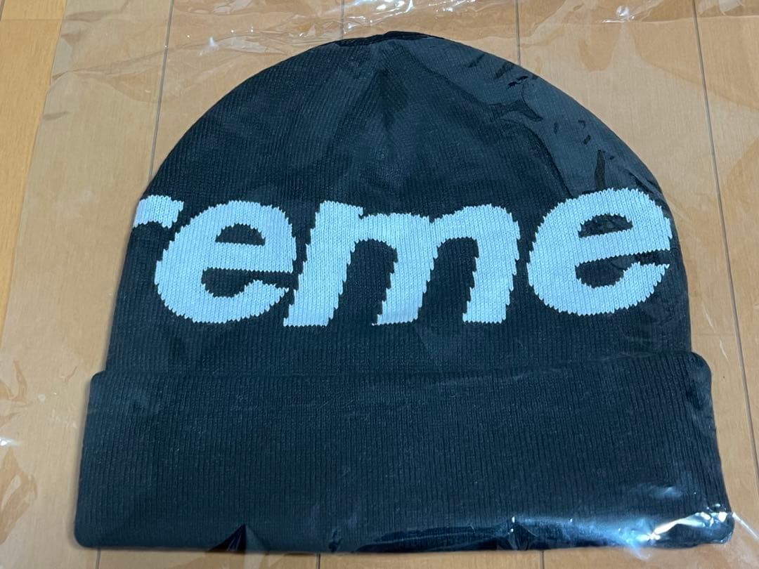 【25FW】Supreme Big Logo Beanie Black