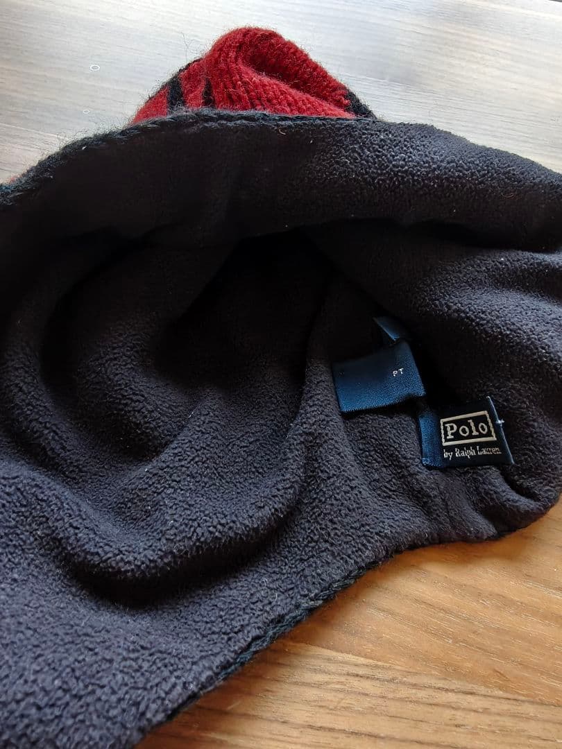 POLO RALPH LAUREN 耳当て ニット帽　Hand Knit