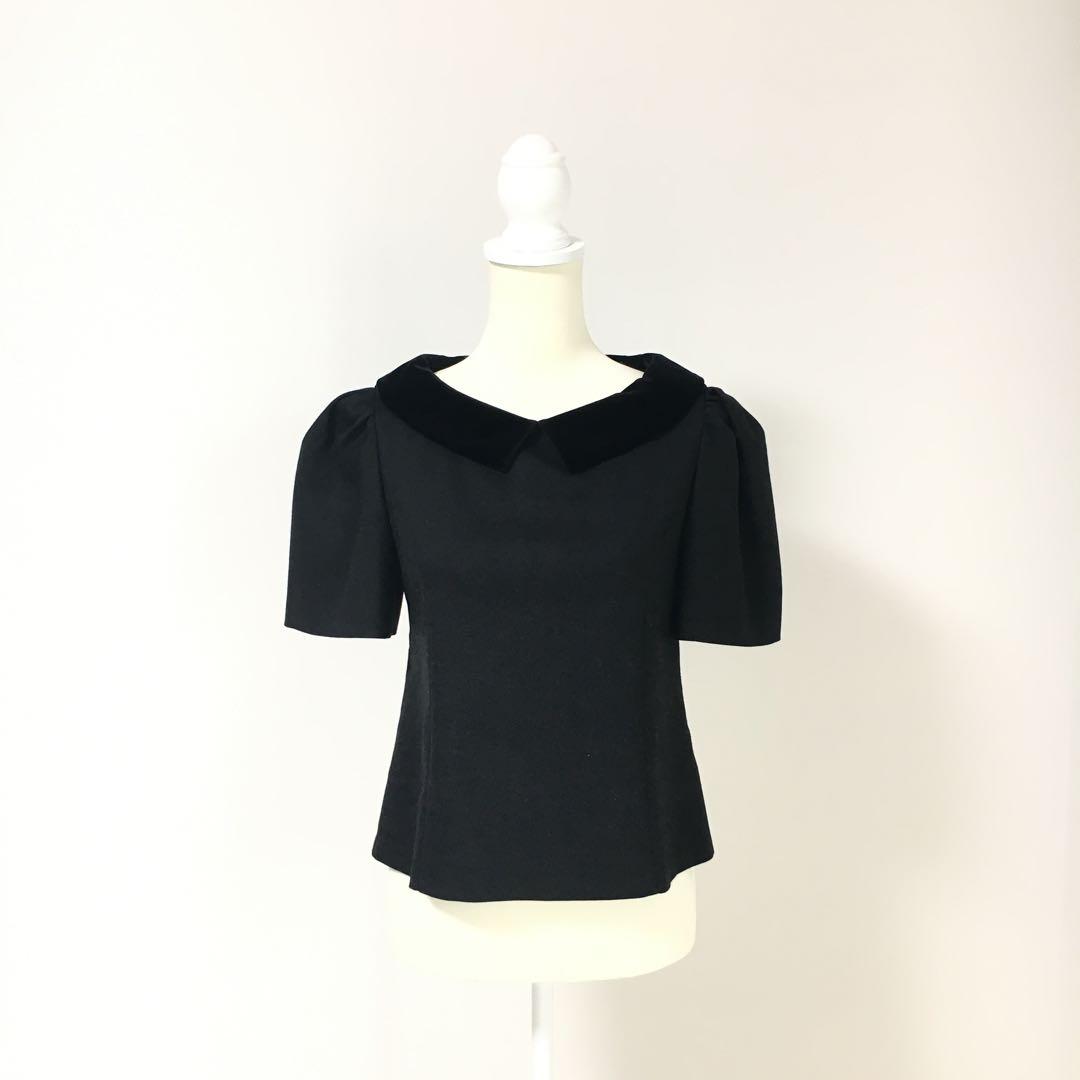新作美品　FOXEY フォクシー　ベロア襟　トップス