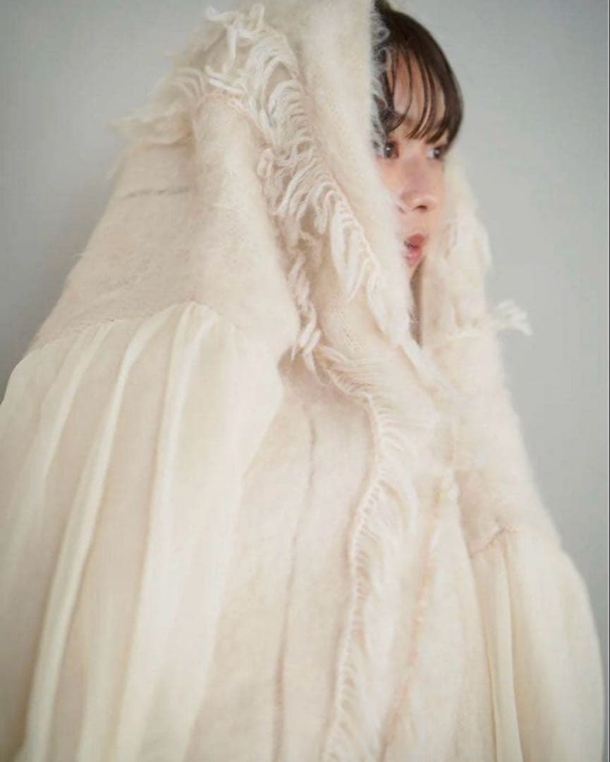 【完売品】nuyuh tulle knit cardigan (ivory)